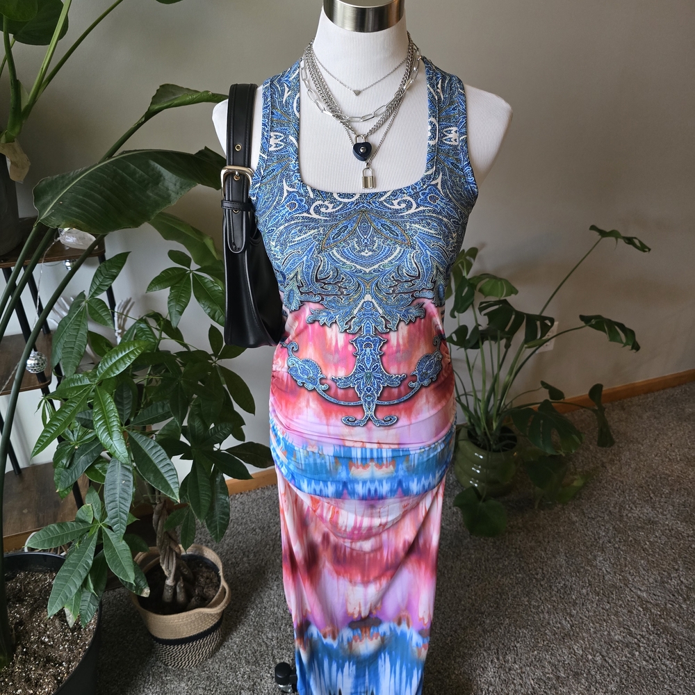 Venus Multicolor Sleeveless Maxi Dress